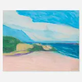 Harry Weisburd, Untitled (Landscape), 2001, pastel and graphite on paper