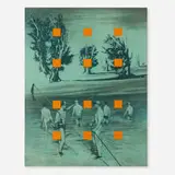Rodney White, #32, 1988, charcoal, pigment and acrylic on wood