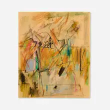 John C. Kacere, Color Study #1, 1959, crayon and pencil on paper