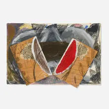 Lee Newton, Woodstock Afternoon, 1982, mixed media and collage on paper