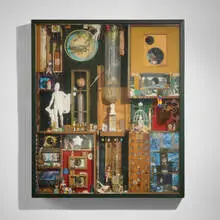 Wayne Nowack, Dreams and Games for Faustian Children, 1968, found object assemblage