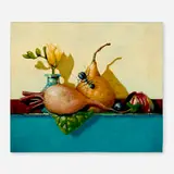 Robert Rasely, A Sinner at Dinner on a Ship of Saints (a Self Portrait), 1995, oil on Masonite