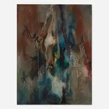 Lucille Brown Greene, Apotheos-to Nature, 1961, oil on Masonite