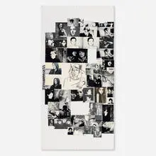 Stephanie Dost, Untitled, photographic collage and charcoal on painted MDF