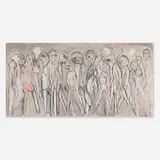 Alexander Charriol, Anteaters, 2010, pastel on canvas