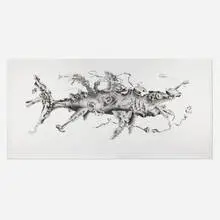 Mark Licari, Large Shark, 2001, ink and watercolor on paper