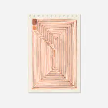 James Siena, Two Opposing Spirals, 2000, colored pencil on paper