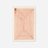 James Siena, Two Opposing Spirals, 2000, colored pencil on paper