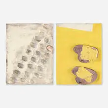 Jim Melchert, Slab (diptych), 1967, glazed stoneware