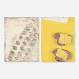 Jim Melchert, Slab (diptych), 1967, glazed stoneware