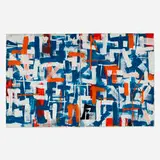 Louis Tavelli, Broad Brush Abstract, c. 1975, oil on paper mounted to board (diptych)