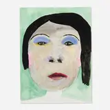 February James, Apple of My Eye, 2016, watercolor on paper