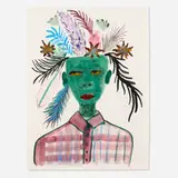 February James, Growing on My Inside Parts, 2021, watercolor on paper