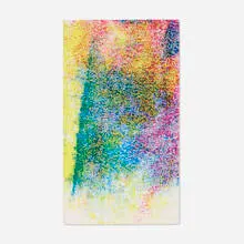 Israel Lund, Untitled, 2018, acrylic on raw canvas