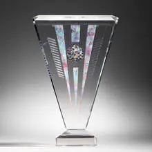 Romantic Intention by Jon Kuhn, 1994, ground, polished, and laminated glass, sold Jan 2026