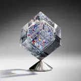 Jon Kuhn, Angel's Festival, 2003, ground, polished, and laminated glass, gold foil, stainless steel