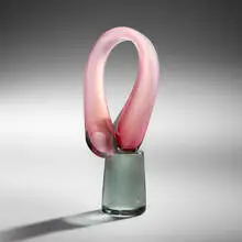 Untitled by Harvey Littleton, 1977, hand-blown, cut, and polished glass, sold Jan 2026