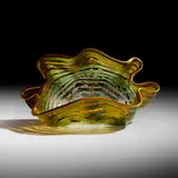 Green and Ochre Seaform by Dale Chihuly, 1983, hand-blown glass, sold Jan 2026