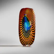 Lino Tagliapietra, Bilbao, 2004, hand-blown glass, partial battuto and inciso surface