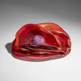 Red Macchia set by Dale Chihuly, 1987, hand-blown glass, sold Jan 2026