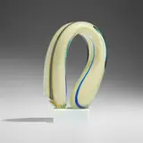 Harvey Littleton, Arc, 1977, cased, hot-worked, cut, and polished glass