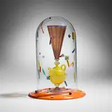 Richard Marquis, Bell Jar #26, 1991, hand-blown zanfirico glass, murrine, found objects