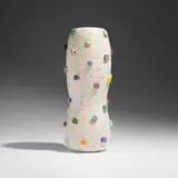 Richard Marquis, Lumpyware Murrine Pot, 2000, hand-blown glass, murrine, granulare technique