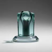 Tom Patti, Solar Gray Bronze Riser, 1980, fused glass, hand-ground and polished