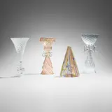 Collection of four works by Fritz Dreisbach, Richard Marquis and Ro Purser, and Benjamin Edols, 1981-92, hand-blown glass, murrine, sold Jan 2026