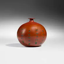 Yoichi Ohira, Legno vase, 1997, hand-blown glass canes with murrine, ground surface