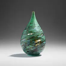 Yoichi Ohira, Laguna vase, 1999, hand-blown glass canes with powder inserts