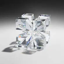 Peter Aldridge, Centroid, c. 1986, cut crystal