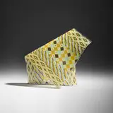 Anthony Amoako-Attah, Untitled (Woven Glass Cloth), c. 2022, screenprinted, kilnformed and plate glass