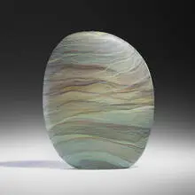 Clare Belfrage, In Sight #20715, 2015, hand-blown glass with cane drawing, hand-sanded, and polished