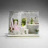 Emily Brock, Vineyard and Tasting Room, 2006, lamp-worked glass, cast glass, wire