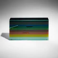 Untitled by Bohumil Elias, Sr., laminated, cut, and polished glass, sold Jan 2026