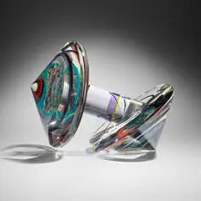 Michael Pavlik, Virtual Equinox #1843, 1985, cut, polished, and laminated glass