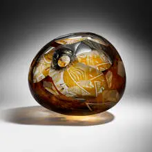 David Schwarz, Untitled (from the Z-Axis series), 1989, hand-blown, cut, etched and polished glass