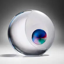Untitled by Livio Seguso, c. 1980, internally decorated glass, sold Jan 2026