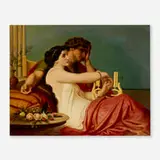 attribution Sir Edward John Poynter, Aglaida and Boniface (after Alexandre Cabanel), c. 1880, oil on canvas