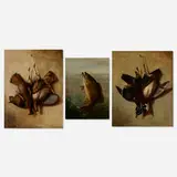 Richard La Barre Goodwin, Three game paintings, oil on canvas