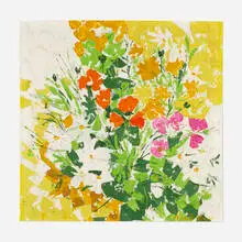 Sarah Krepp, Still Life with Floral Bouquet, oil on board