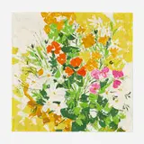 Sarah Krepp, Still Life with Floral Bouquet, oil on board