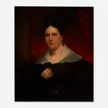 Portrait of a Lady by Samuel Lovett Waldo, oil on canvas, sold Jun 2024
