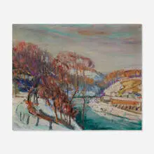 Easton (Pennsylvania) by Walter Emerson Baum, oil on canvas, sold Jun 2024