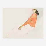 R. C. Gorman, Untitled (Seated Woman)