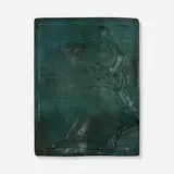 Robert Porter Bringhurst, Tile with young woman in profile, c. 1908, glazed earthenware