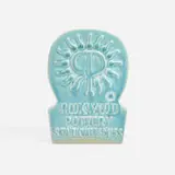 Rare advertising sign by Rookwood Pottery, 1965, glazed porcelain, sold Jun 2024