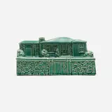 Brush-McCoy, House-shaped planter, c. 1950, glazed stoneware