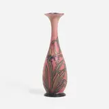 Tall Decorated Mat/Double Vellum vase with lilies by Vera Tischler for Rookwood Pottery, sold Jun 2024